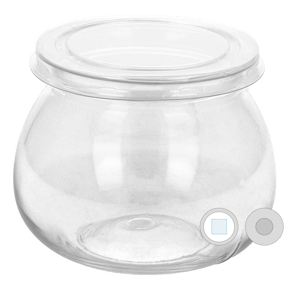 Containers for Cottage Cheese and Appetizers Transparent PP
